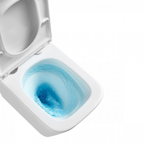 Унитаз Lemark FLOREX подвесной безободковый, сиденье микролифт, смыв вихревой Тонадо 3.0, бел. гляне. Фото 10