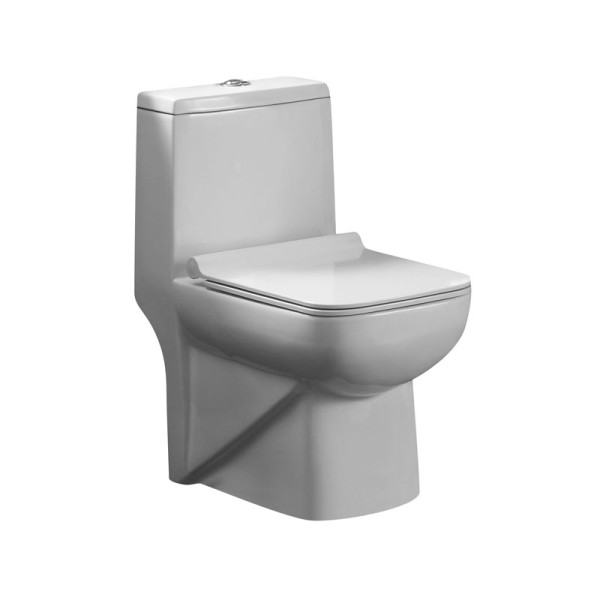 Унитаз-моноблок Azario Zeno 640х365х740 ободковый с сиденьем Slim микролифт (AZ-1169). Фото 1