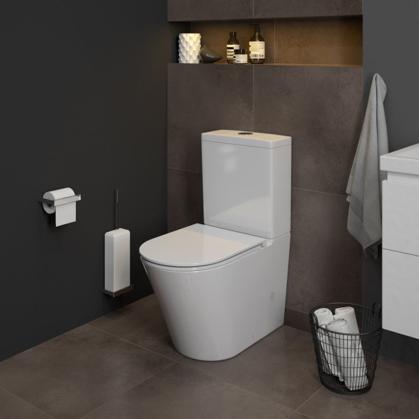Унитаз напольный Maretti Florenza безободковый с микролифтом, FL10NBM17-844, белый. Фото 4