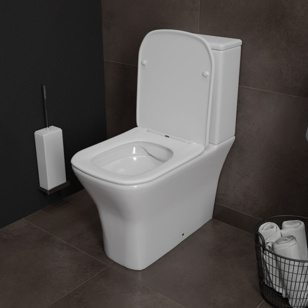 Унитаз напольный Maretti Umbria безободковый с микролифтом, UM10NBM12-844, белый. Фото 4