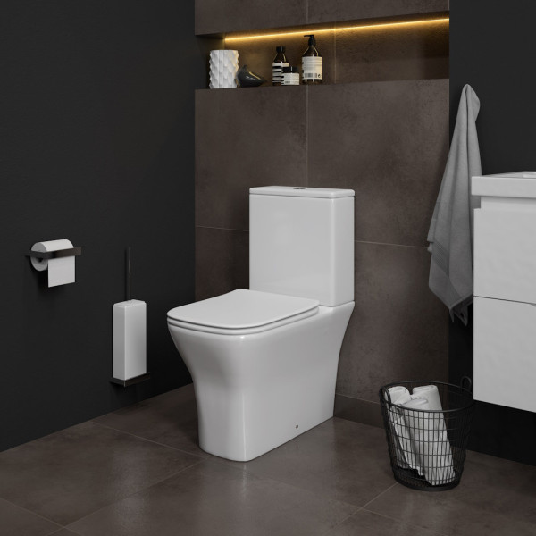 Унитаз напольный Maretti Umbria безободковый с микролифтом, UM10NBM12-844, белый. Фото 5