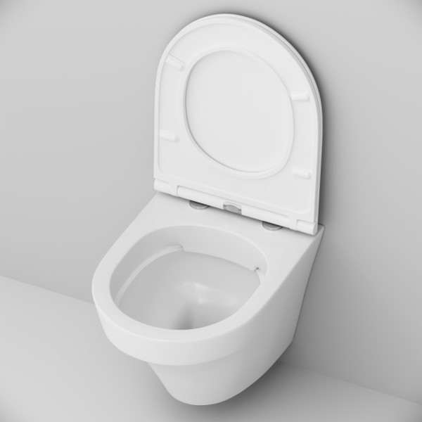 Унитаз подвесной безободковый FlashClean, без сиденья. Фото 5
