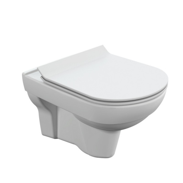 Унитаз подвесной CITY CLEAN ON с кр.дюр.slim, lift, easy-off (Cersanit). Фото 1