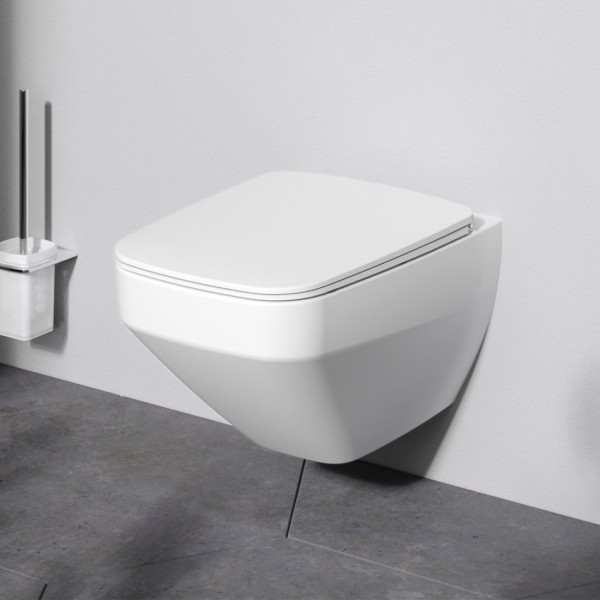Унитаз подвесной FlashClean с сиденьем микролифт, матовый. Фото 1