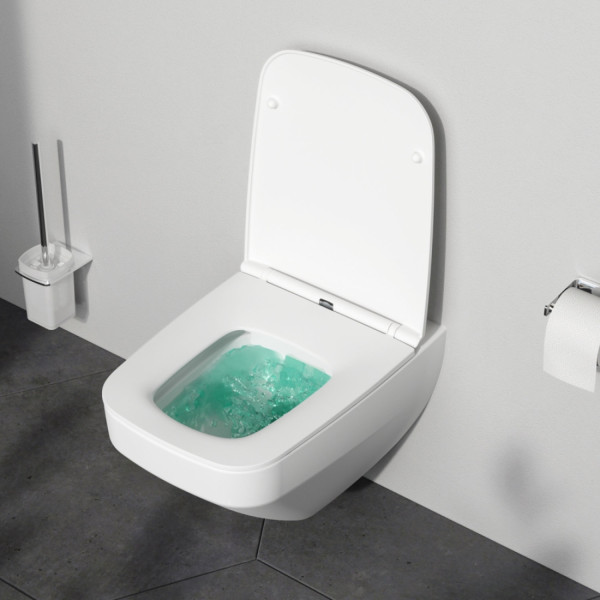 Унитаз подвесной FlashClean с сиденьем микролифт, матовый. Фото 2