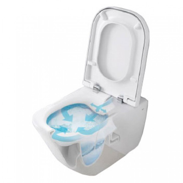 Унитаз подвесной GAP Clean Rim (со скрытым ободком унитаза) (ROCA). Фото 1