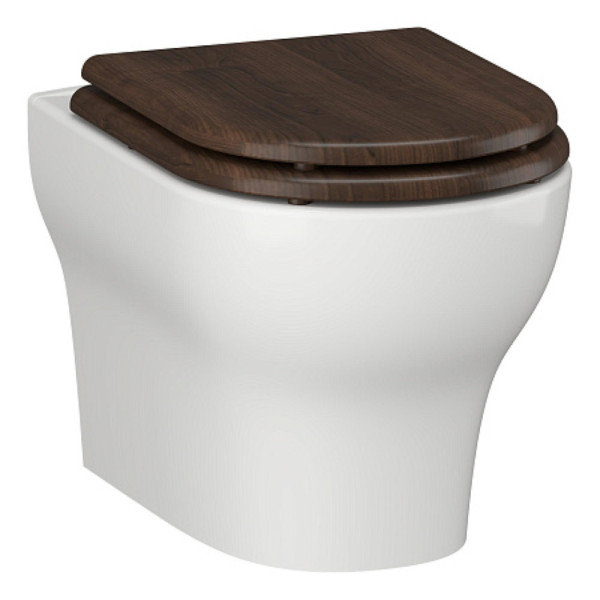 Унитаз подвесной OPADIRIS Лоренцо OS41712A безободковый, сиденье антикварный орех. Фото 1