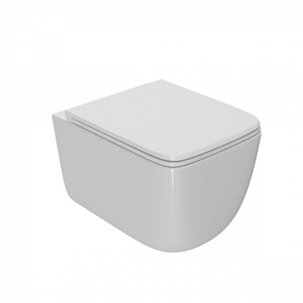 Унитаз подвесной Point Меркурий безободковый, белый, сиденье дюропласт микролифт быстросъем, PN41831. Фото 1