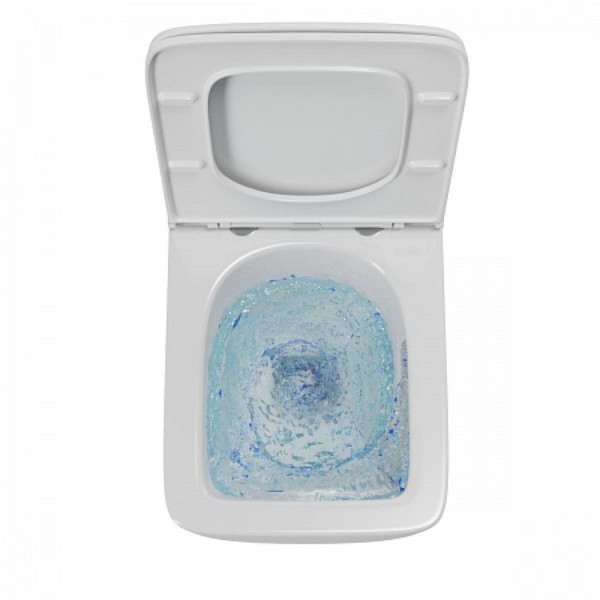 Унитаз подвесной Point Меркурий безободковый, белый, сиденье дюропласт микролифт быстросъем, PN41831. Фото 6