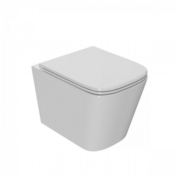 Унитаз подвесной Point Ника безободковый, белый, сиденье дюропласт микролифт быстросъем., PN41081. Фото 1