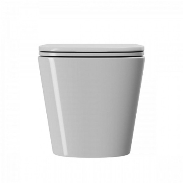 Унитаз подвесной Point Ника безободковый, белый, сиденье дюропласт микролифт быстросъем., PN41081. Фото 5