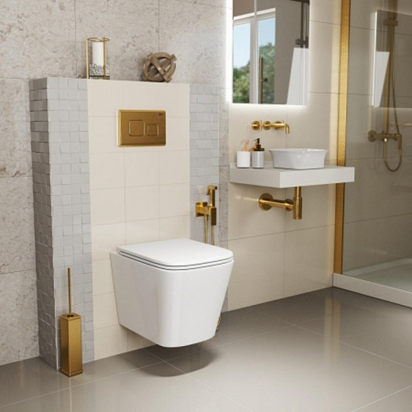 Унитаз подвесной Point Ника безободковый, белый, сиденье дюропласт микролифт быстросъем., PN41081. Фото 6