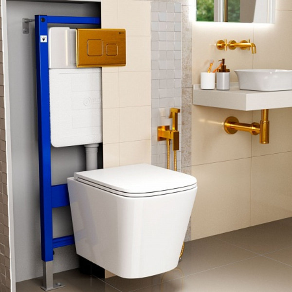 Унитаз подвесной Point Ника безободковый, белый, сиденье дюропласт микролифт быстросъем., PN41081. Фото 7