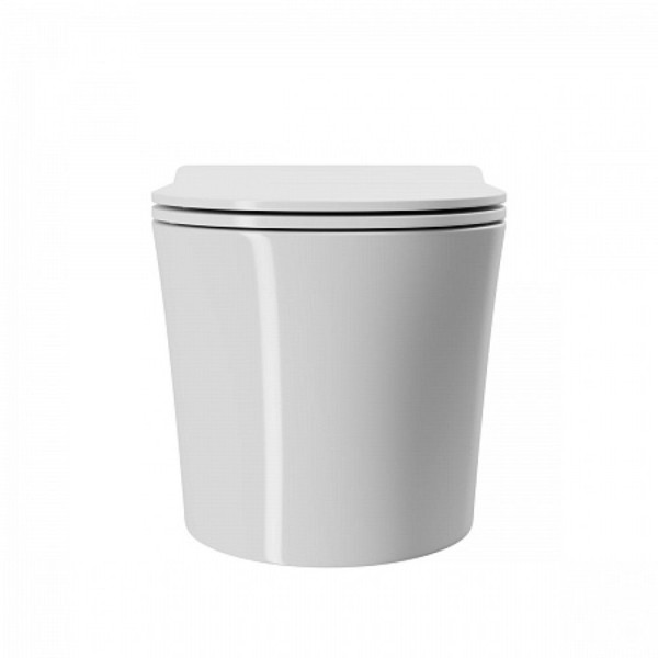 Унитаз подвесной Point Вега безободковый, белый, сиденье дюропласт микролифт быстросъем., PN41711. Фото 5