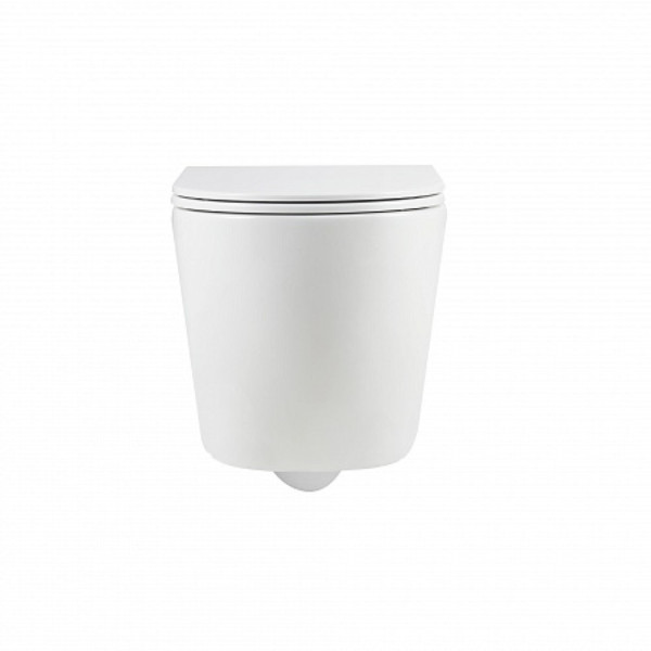 Унитаз подвесной Point Венера безободковый, белый, сиденье дюропласт микролифт быстросъем., PN41071. Фото 4