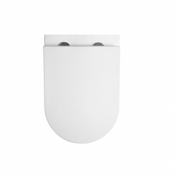 Унитаз подвесной Point Венера безободковый, белый, сиденье дюропласт микролифт быстросъем., PN41071. Фото 5