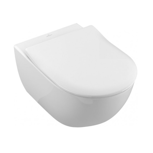 Унитаз подвесной Villeroy&Boch SUBWAY 2.0, безободковый, сиденье микролифт. Фото 1