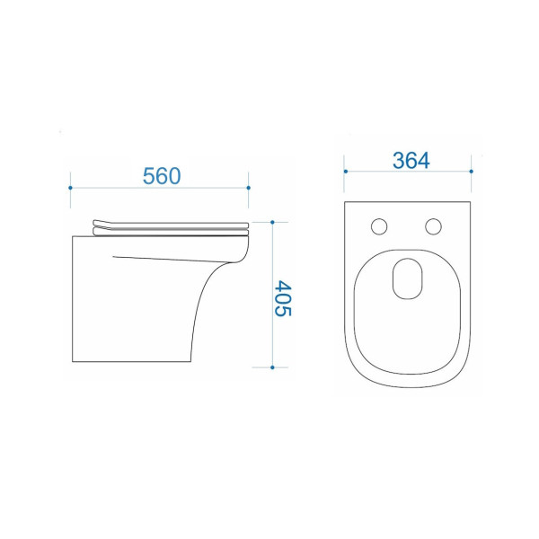 Унитаз приставной Maretti Veneto безободковый с микролифтом, VE10PRBM61-844, белый. Фото 3