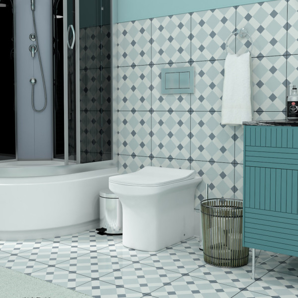 Унитаз приставной Maretti Veneto безободковый с микролифтом, VE10PRBM61-844, белый. Фото 5