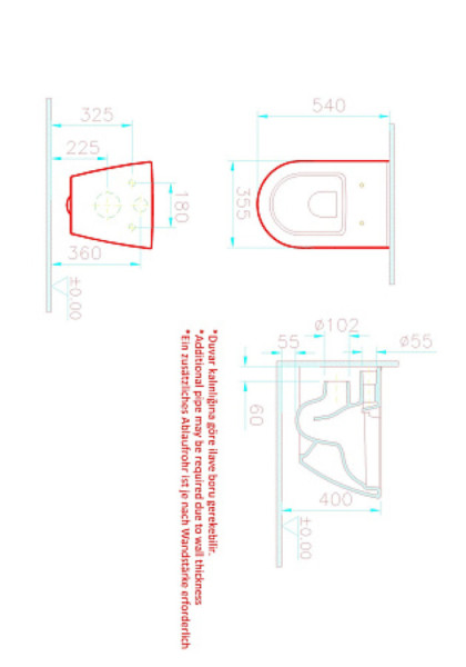 Унитаз Vitra Sanibelle 7551B003-0075, подвесной, безободковый. Фото 3