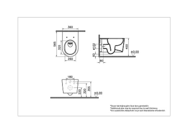 Унитаз Vitra VitrA Nest Qflush 7870B403-0075, подвесной, безободковый. Фото 3