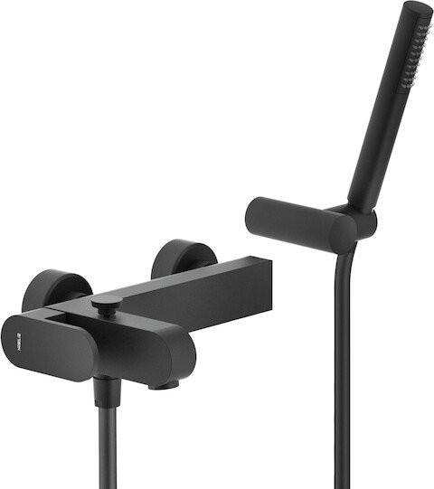 UP94110BM UP смеситель для ванны с душевым набором, матовый черный. Фото 1