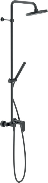 UP94130/30BM UP душевая система, верхний душ 20 см, матовый черный. Фото 1