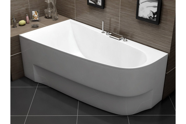 Ванна акриловая левосторонняя Vayer BOOMERANG Гл000010190, 180x100. Фото 4