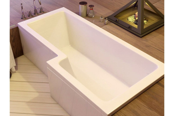 Ванна акриловая левосторонняя Vayer Options Гл000023294, 165x85. Фото 7