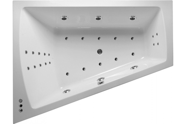 Ванна акриловая левосторонняя Vayer Trinity Гл000008156, 160x120. Фото 5