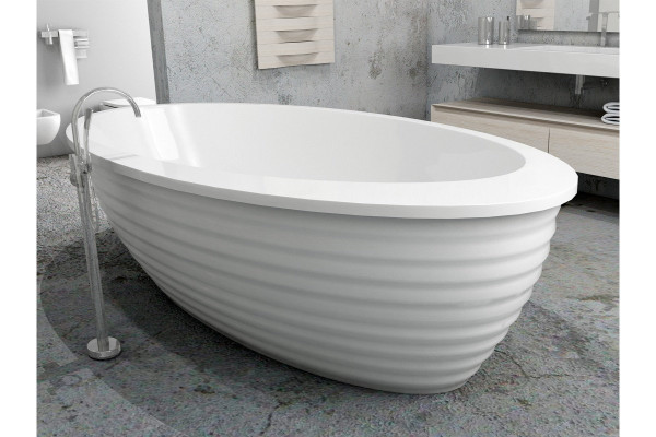 Ванна акриловая отдельностоящая Vayer BOOMERANG Гл000010198, 194x100. Фото 4