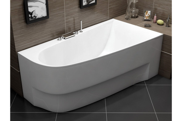 Ванна акриловая правосторонняя Vayer BOOMERANG Гл000010849, 160x90. Фото 4