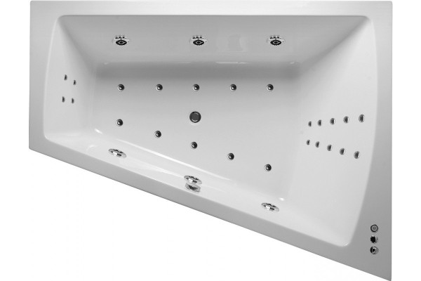 Ванна акриловая правосторонняя Vayer Trinity Гл000008157, 160x120. Фото 5