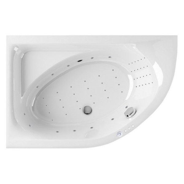 Ванна EXCELLENT Aquarella 150x100 (левая) "NANO" (хром). Фото 1