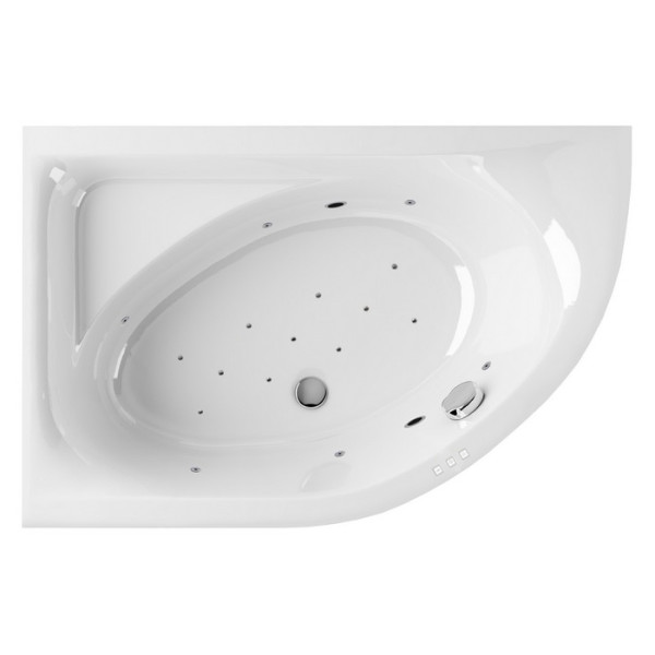 Ванна EXCELLENT Aquarella 150x100 (левая) "RELAX" (хром). Фото 1