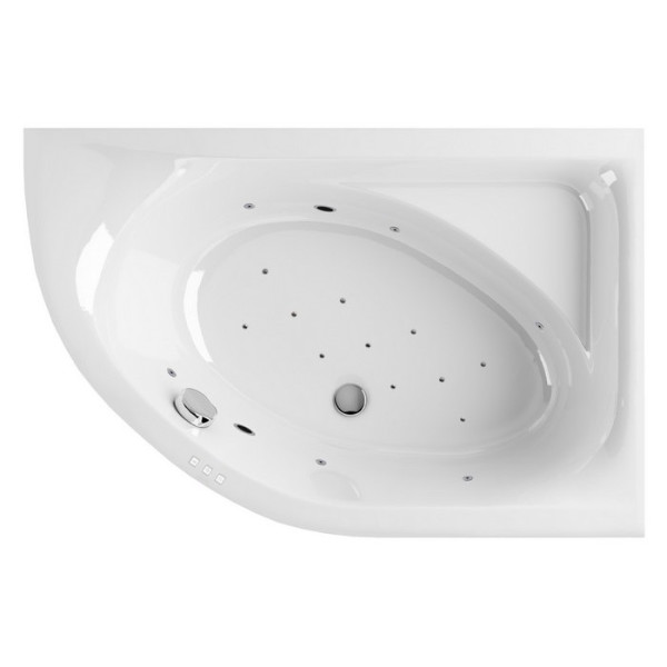 Ванна EXCELLENT Aquarella 150x100 (правая) "RELAX" (хром). Фото 1