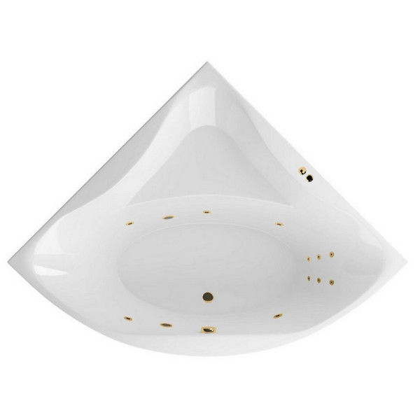 Ванна EXCELLENT Glamour 150x150 "LINE" (золото). Фото 1