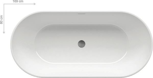 Ванна FREEDOM 1690х800 белая отдельностоящая (включает слив). Фото 1