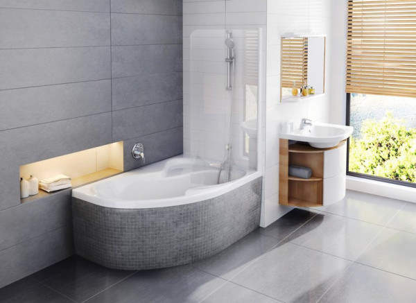 Ванна Rosa II 150х105 левая белая. Фото 5