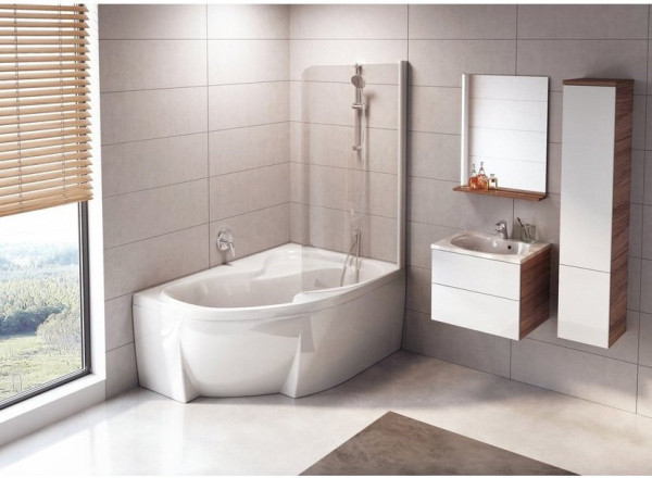 Ванна Rosa II 150х105 левая белая. Фото 7