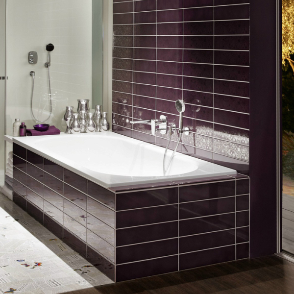 Ванна с шумоизоляцией 190х90х42, с самоочищающимся покрытием Glaze Plus белая (для удлиненного слива-перелива). Фото 2