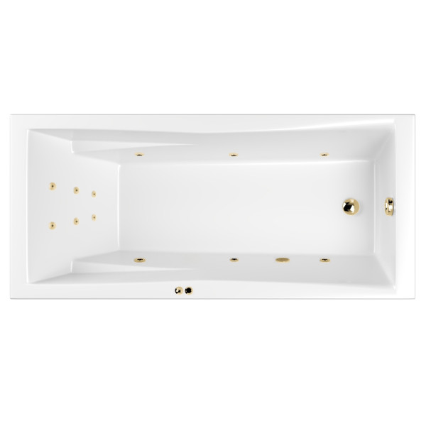 Ванна WHITECROSS Palace 170x75 "LINE" (золото). Фото 1