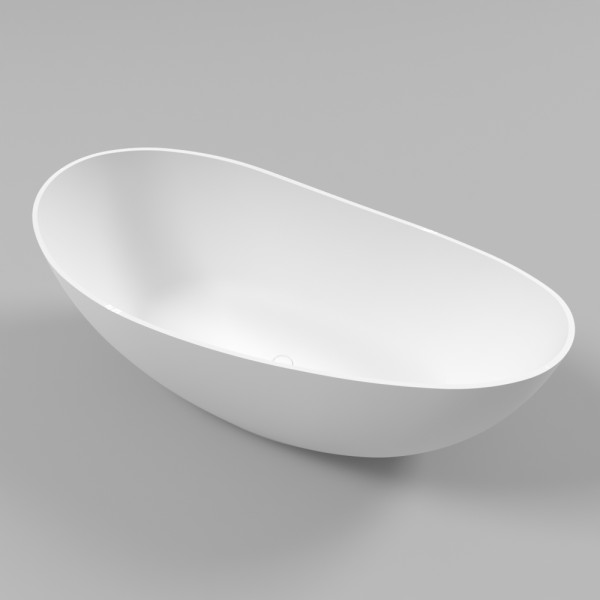 Ванна WHITECROSS Ruby 165x75 (белый мат) иск. камень. Фото 1