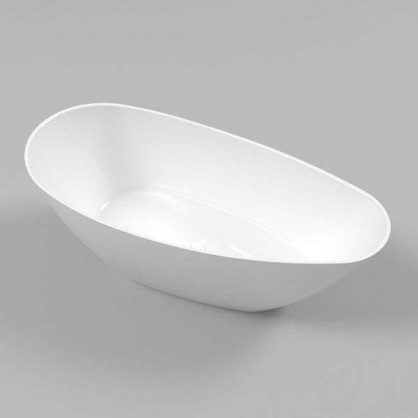 Ванна WHITECROSS Spinel A 150x70 (белый глянец) иск. камень. Фото 1