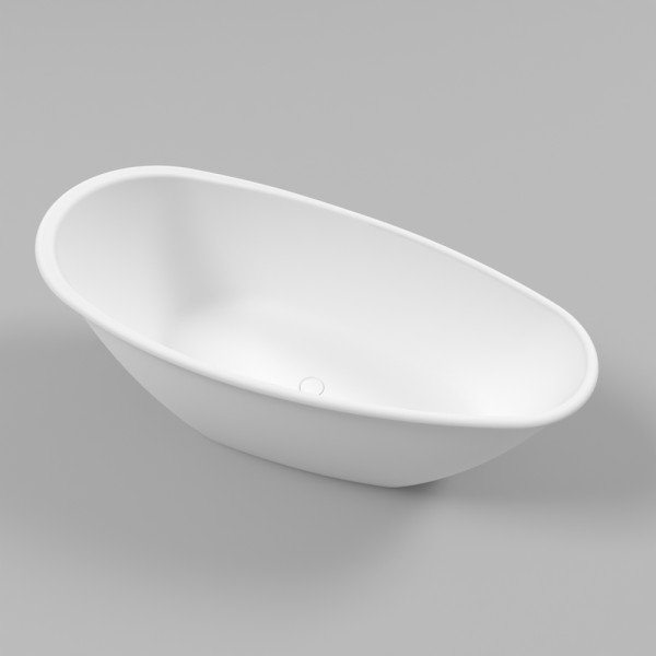 Ванна WHITECROSS Spinel B 155x73 (белый мат) иск. камень. Фото 1