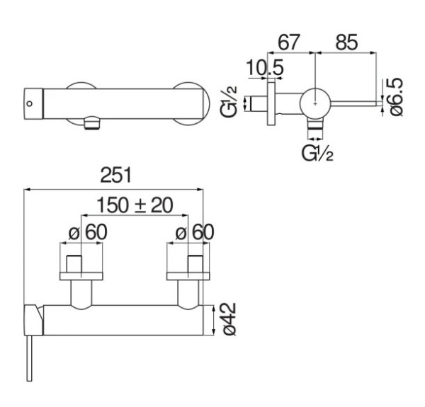 VE125130RCP VELIS смеситель для душа, красное золото. Фото 2