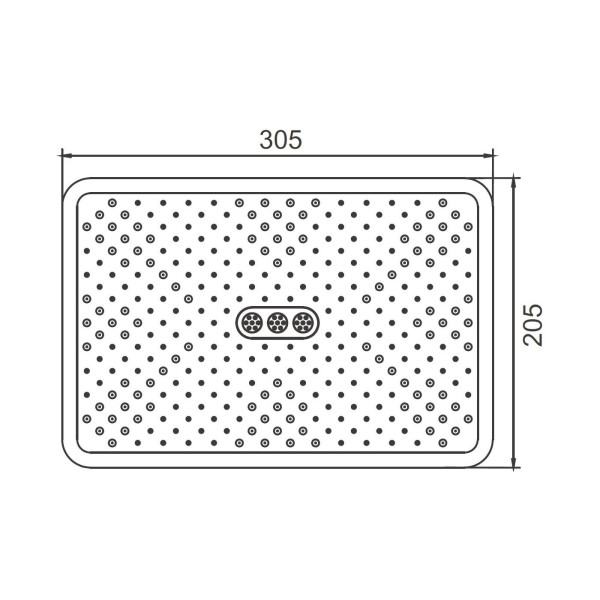 Верхний душ BELZ BD02-5, брашированное золото. Фото 2