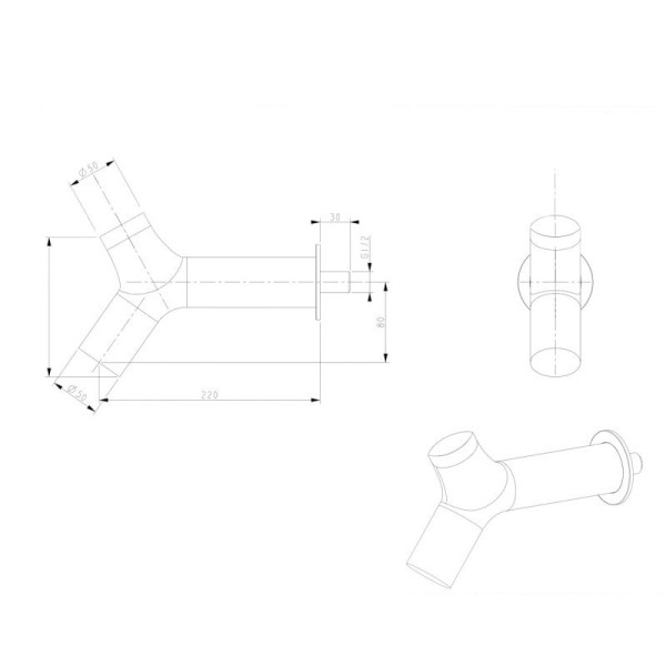 Верхний душ Bronze de Luxe LIBERTY 501B-P, черный. Фото 2