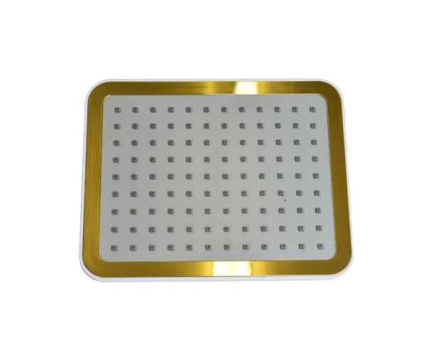 Верхний душ Bronze de Luxe QUADRO 1917, белый/золото. Фото 1