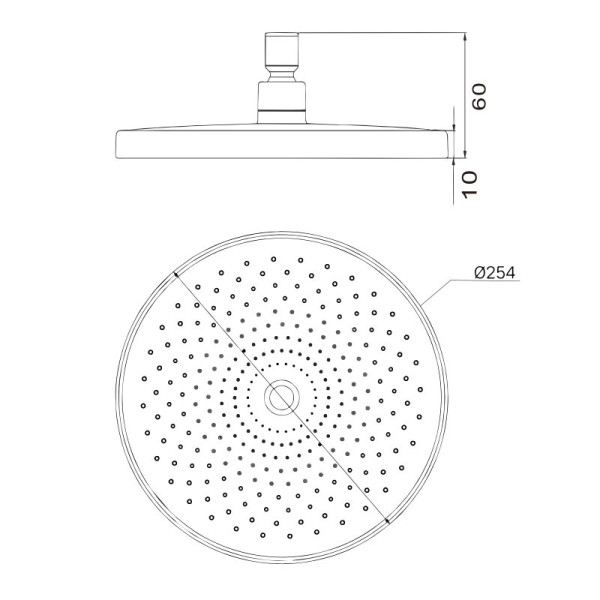 Верхний душ D-Lin D61075, белый. Фото 2